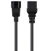 Monoprice Power Cord - 3 Feet - Black | IEC 60320 C14 to IEC 60320 C19, 14AWG, 15A, SJT, 100-250V, For Powering Computers, Monitors - 2 of 4