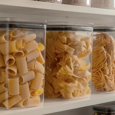 OU Airtight Food Storage Container 3.7qt, BPA Free Clear Plastic Food Storage Container with Leak Proof Lid, Stackable Kitchen Pantry Organizer — фото 8