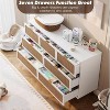 GAOMON 7-Rattan Drawer Tall Dresser with Deep Drawers & Wide Top,Multi-Room Storage for Bedroom, Living Room, Hallway, Nursery - 2 of 4