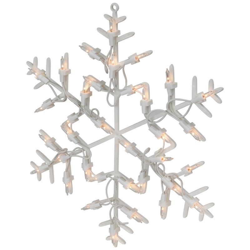 Northlight 13.5" Lighted Snowflake Christmas Window Silhouette Decoration, 4 of 7