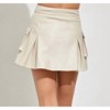 Women's Leather Cargo Mini Skirts - DO+BE - 2 of 4