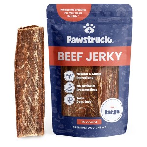 Pawstruck Joint Health Beef Jerky Dog Treat Chews - Natural Beef Gullet Jerky - Rich in Glucosamine and Chondroitin Promotes Healthy Joints & Tissue Growth - 1 of 4