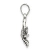 Black Bow Jewelry Sterling Silver Cancer the Crab Zodiac 3D Antiqued Pendant - 2 of 4