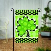 Patterned Shamrock Suede Garden Flag - 3 of 4