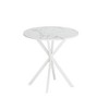 Avatar 31.5'' Modern Cross Leg Round Dining Table,Occasional Table,Two Piece Removable Top, Matte Finish Iron Legs-The Pop Home - 4 of 4