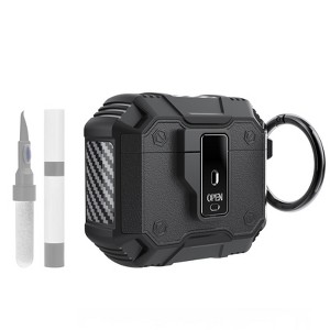 HTUTWOO AirPods 4 Earphone Protective Case, Full-Body Protective Armor Case with Keychain, Cleaning Kit and Security Lock - 1 of 4