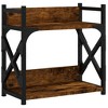 Aghana Digitals 2-Tier Smoked Oak Engineered Wood & Metal Printer Stand with Adjustable Feet, - 2 of 4