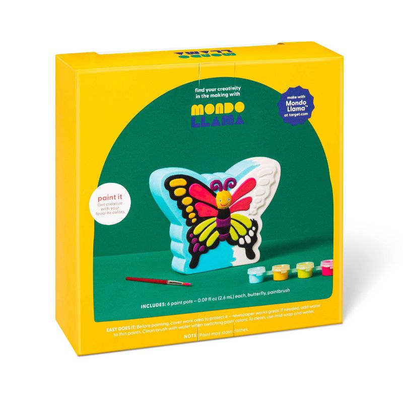Paint-Your-Own Ceramic Butterfly Craft Kit - Mondo Llama&#8482;, 4 of 11