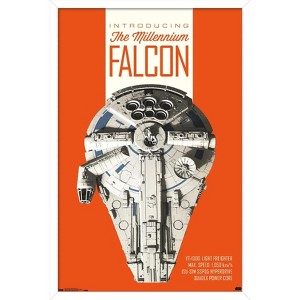 Trends International Star Wars: Solo - Millennium Falcon Framed Wall Poster Prints - 1 of 4