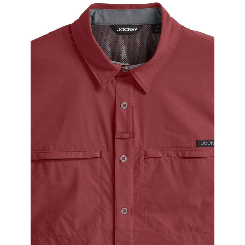 Jockey Men's Outdoors Short Sleeve Snap Woven Shirt, 3 of 7