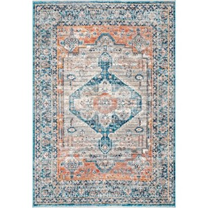 Nuloom Brynn Petalled Medallion Indoor Area Rug, 4' x 6', Beige - 1 of 4
