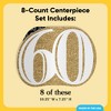 Big Dot of Happiness 3D Gold 60th Birthday Centerpiece Table Decorations, Freestanding Adult 60th Birthday Party Centerpieces - 8 Count - 4 of 4
