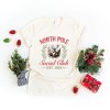 Simply Sage Market Women's North Pole Social Club Reindeer Short Sleeve Graphic Tee - 3 of 4