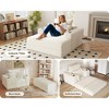 Gericco Oversized Chaise Lounge Chair 52.4" Wide, Cloud Couch with 3 Pillows - Corduroy Upholstered Deep Seat Sofa, No Assembly Required - 3 of 4