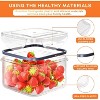 40 PCS Food Storage Containers with Lids Airtight (20 Containers & 20 Lids), Plastic Storage Meal Prep Container-Stackable 100% Leakproof & Microwave - 2 of 4