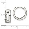 Chisel Stainless Steel Polished 6.5mm Huggie Hinged Hoop Earrings - 4 of 4