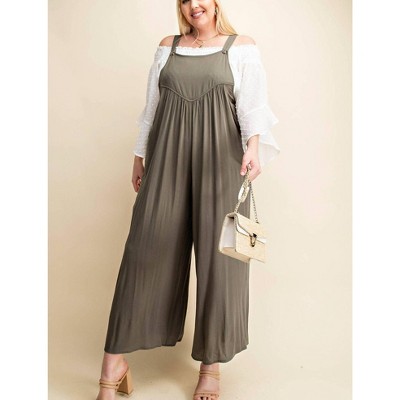 Women's Crepe Jumpsuit - Plus - KORI
