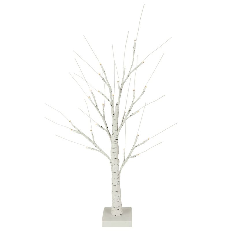 Northlight 24" LED Lighted White Birch Christmas Twig Tree - Warm White Lights, 1 of 8