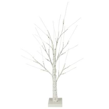 Northlight 24" LED Lighted White Birch Christmas Twig Tree - Warm White Lights