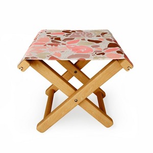 Marta Barragan Camarasa Terrazzo of Dots and Plants Folding Stool - Deny Designs - 1 of 3