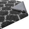 Modway Solvea 5x8 Shag Area Rug – Moroccan Trellis Pattern in Plush Texture, Cozy Accent for Bedroom or Living Space - 4 of 4