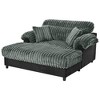 Polibi Cloud Chaise Lounge Sofa with Deep Seat and 2 Plush Pillows, Sage Green - 4 of 4