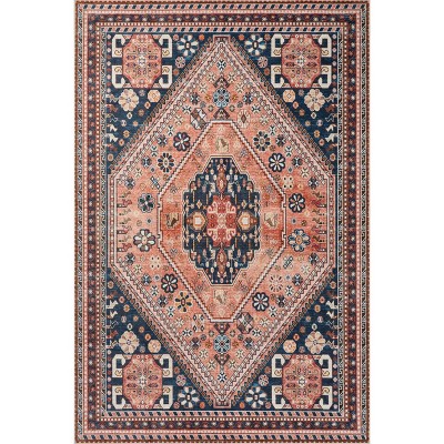 Nuloom Nevaeh Pet Friendly Machine Washable Bohemian Medallion Area Rug