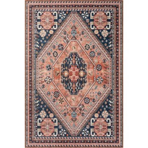 Nuloom Nevaeh Pet Friendly Machine Washable Bohemian Medallion Area Rug - 1 of 4