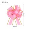 Unique Bargains Christmas Wedding Car Basket Gift Wrapping Large Organza Pull Bow 20 Pcs - 2 of 4