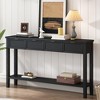 Bella Depot 60" Contemporary Console Table with 4 Drawers - 2 of 4