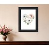 HomeRoots Floral Heart Black Framed Print Wall Art - 2 of 4