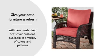 Greendale Home Fashions Outdoor Deep Seat Sunbrella Fabric Cushion Set, Aruba