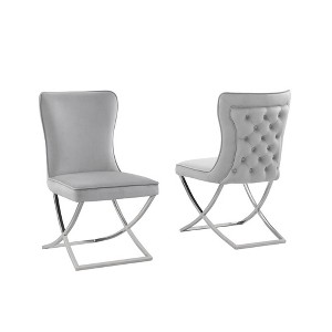 Best Master Furniture,Blythe Velvet Dining Chairs, Set of 2 - 1 of 2