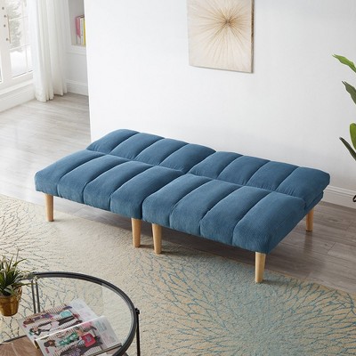 Convertible Sofa Bed, Modern Folding Futon, Three Backrest Settings, Space-Saving Sleeper Couch For Apartment