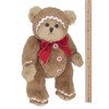 Bearington Gingerbeary Holiday Plush Stuffed Animal Teddy Bear in Gingerbread Man Suit, 10 inches - 3 of 3