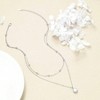 Sterling Silver Layered Necklace with Tree of Life, Infinity Cross, Lock and Key,Strawberry, Heart, Violin for Women. - 4 of 4