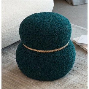 Racxily Mushroom Stool-Versatile Mushroom Footstool with Plush Cushion,Imitation Wood Legs,PVC Pipe,Small Cute Style for Living Room & Kids’ Use - 1 of 4