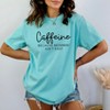 Simply Sage Market Women's Caffeine Because Mommin' Ain't Easy Short Sleeve Garment Dyed Tee - 2 of 2