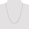 Black Bow Jewelry 1.4mm, 14k White Gold, Diamond Cut Solid Cable Chain Necklace - 2 of 4