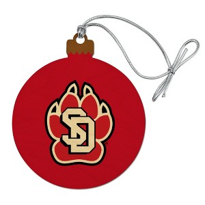 South Dakota Primary Logo Wood Christmas Tree Holiday Ornament - 1 of 4