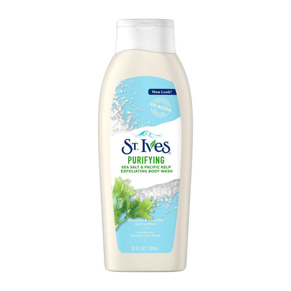 UPC 077043401460 product image for St. Ives Purifying Sea Salt & Pacific Kelp Exfoliating Paraben-Free Body Wash So | upcitemdb.com