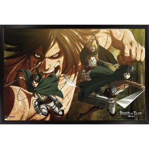 Trends International Attack on Titan: Season 2 - Attack Titan Framed Wall Poster Prints - 1 of 4