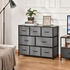 NicBex 8 Drawers Dresser for Bedroom,Fabric Dresser with Wooden Platform,Dressers for Kids Room,Living Room,Entry and Hallway,Dark Gray - image 2 of 4