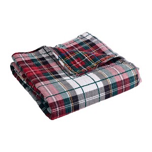Spencer Plaid Quilted Throw - Levtex Home - 1 of 4