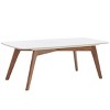 Karina Rectangular Coffee Tabl - White Ceramic Faux Marble/Wa - Safavieh - 3 of 4