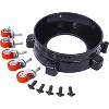 Acekool Removable Bucket Dolly with 5 Swivel Casters, 250 lbs Capacity, Locking Wheels, Rolling Cart for Car Wash & Cleaning, One Size - 3 of 4