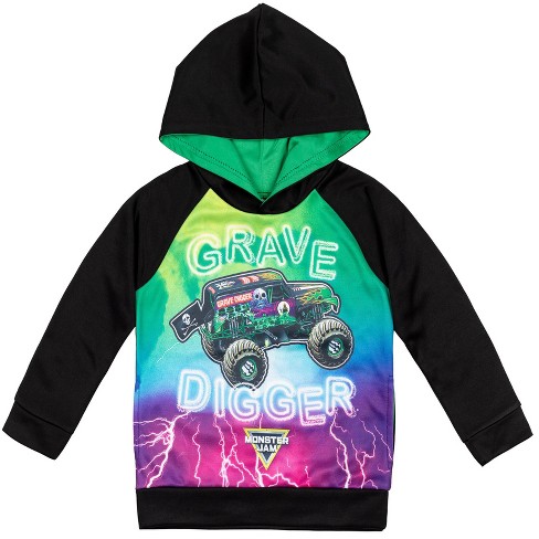 Monster Jam Maximum Destruction El Toro Loco Grave Digger Fleece Pullover Hoodie Little Kid to Big Kid - image 1 of 4