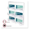 Deflecto Six-Pocket Wall Mount Business Card Holder Holds 480 2 X 3 1/2 Cards Clear 70601 - 2 of 4