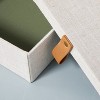 Fabric Storage Box With Faux Leather Accent Cream - Hearth & Hand™ With  Magnolia : Target