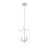 Hunter Sacha 11" Brushed Nickel Pendant Light - 3 Bulb Dimmable Ceiling Fixture for Indoor Use - 3 of 4